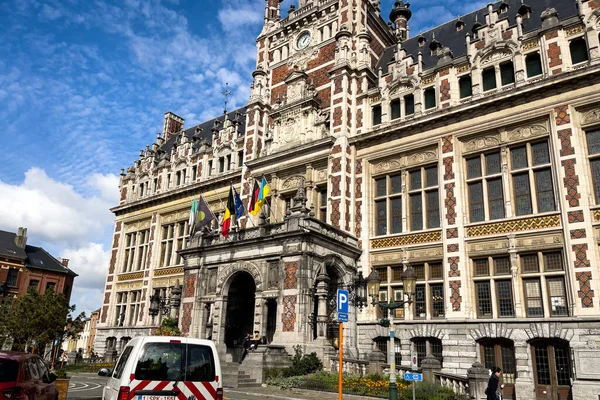 Esterno Del Municipio Schaarbeek Bruxelles — Foto Stock