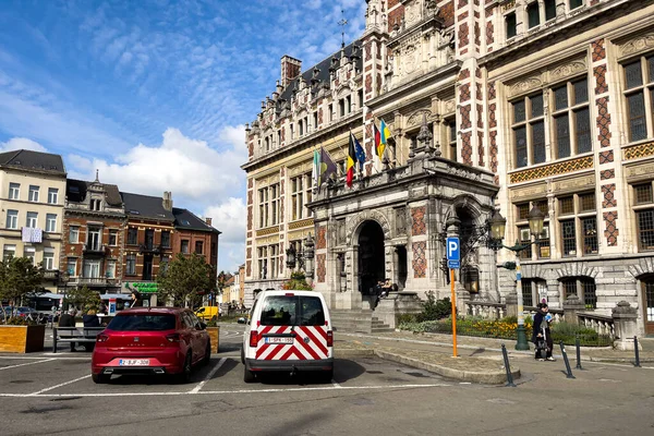Exterior Câmara Municipal Schaarbeek Bruxelas — Fotografia de Stock