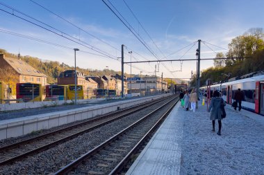 Belçika 'daki Dinant tren istasyonu.
