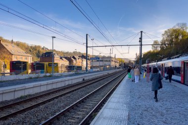 Belçika 'daki Dinant tren istasyonu.