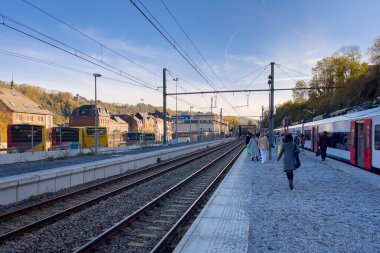 Belçika 'daki Dinant tren istasyonu.