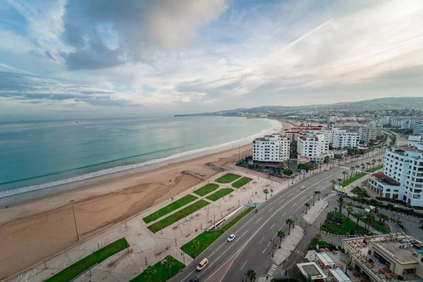 Blick Über Die Gebäude Der Innenstadt Von Tanger Marokko — Stockfoto