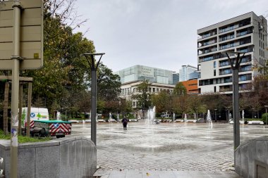 Brüksel 'in Etterbeek ilçesinde Jean Rey Meydanı