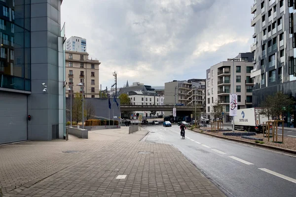 Autos Auf Der Straße Brüssel Belgien — Stockfoto