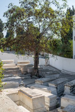 Tanger, Fas 'taki eski bir Yahudi mezarlığı.