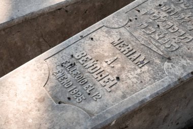 Tanger, Fas 'taki eski bir Yahudi mezarlığı.