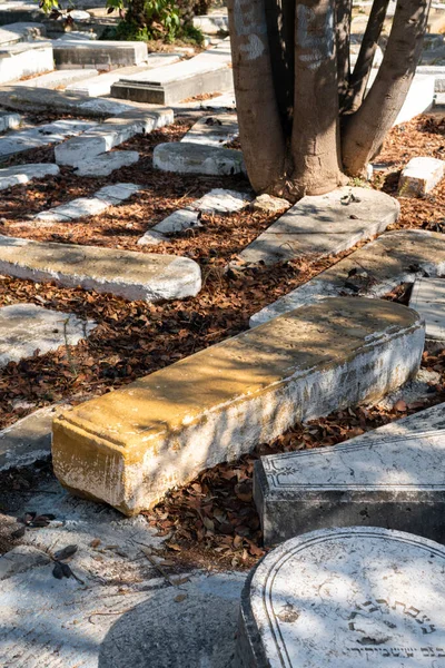 Tomba Più Antica All Interno Cimitero Ebraico Nella Città Tanger — Foto Stock