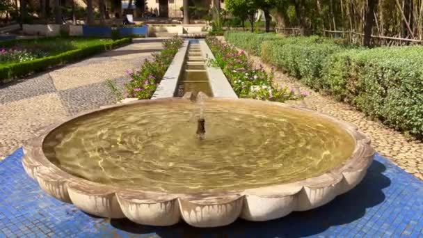 Jnan Sbil Garden Old Town Fez — Stock Video