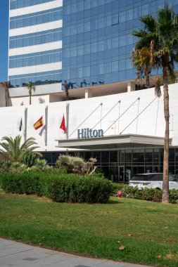 Tanger, Fas 'taki Hilton Oteli' nin dışı.