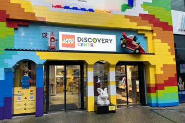 Lego discovery centre store in Brussels, Belgium clipart