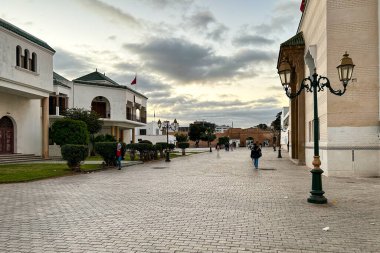 People walking on the street in Rabat, Morocco