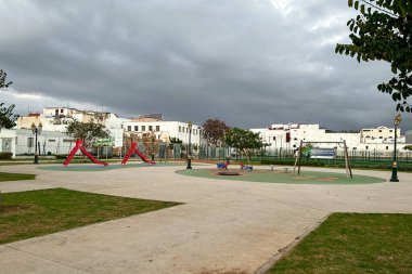 Empty kids playground in Rabat, Morocco