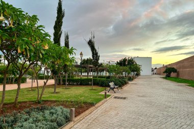 Empty kids playground in Rabat, Morocco