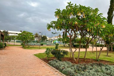 Empty kids playground in Rabat, Morocco