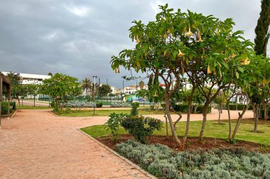 Empty kids playground in Rabat, Morocco