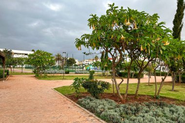 Empty kids playground in Rabat, Morocco