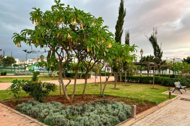 Empty kids playground in Rabat, Morocco