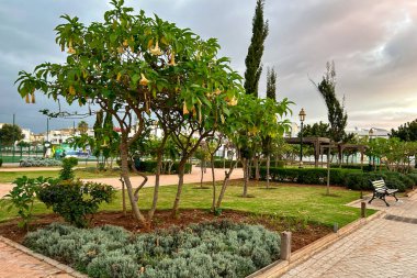 Empty kids playground in Rabat, Morocco