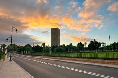 Rabat, Fas 'taki Hasan Kulesi.