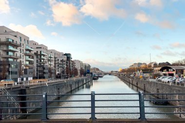 Canal Charleroi in Brussels, Belgium 