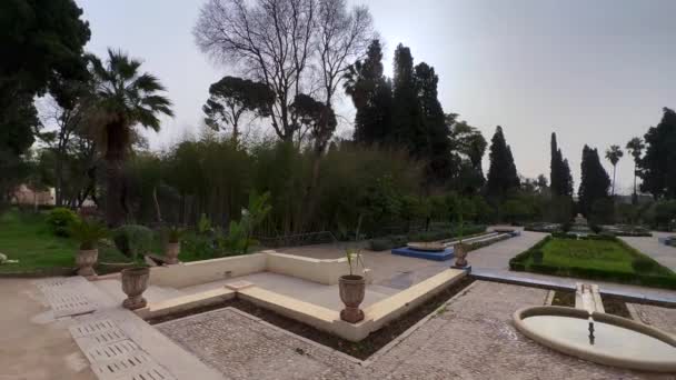 Jardín Jnan Sbil Casco Antiguo Fez Marruecos — Vídeos de Stock