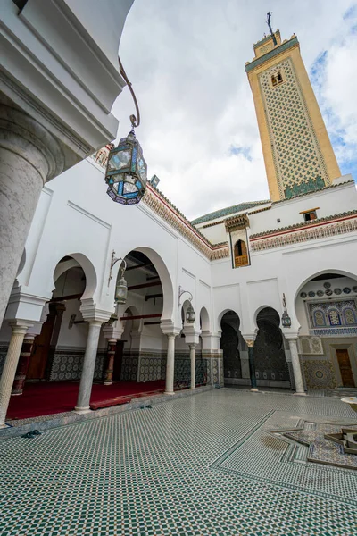 Mosque Minaret Zawiya Moulay Idris Medina Fez — Fotografia de Stock