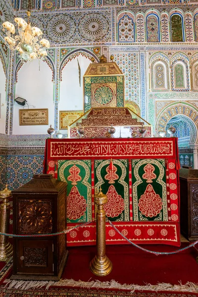 Чудовий Інтер Завії Мулая Ідріс Місті Фес Марокко — стокове фото