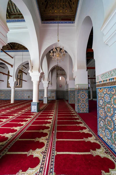 Krásný Interiér Zawiya Moulay Idris Medina Fez Maroko — Stock fotografie