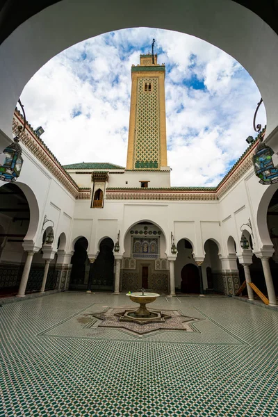 Mosque Minaret Zawiya Moulay Idris Medina Fez — Fotografia de Stock