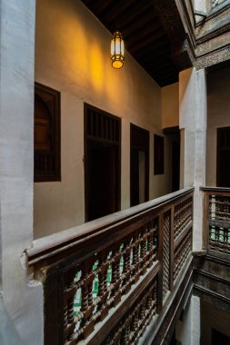 The interior of Cherratine Madrasa in the old medina of Fez, Morocco