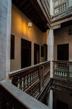The interior of Cherratine Madrasa in the old medina of Fez, Morocco