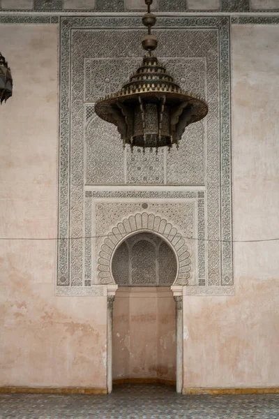 Interior Cherratine Madrasa Old Medina Fez Morocco — 스톡 사진