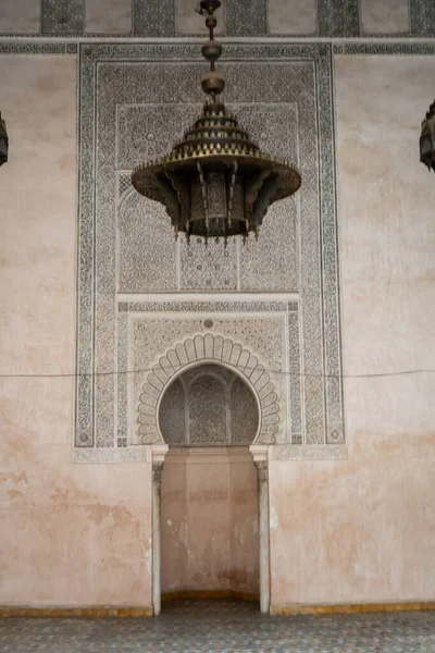 Interior Cherratine Madrasa Old Medina Fez Morocco — Stock Photo, Image