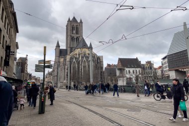 Gent, Belçika 'daki Aziz Nicholas Kilisesi (Sint-Niklaaskerk)