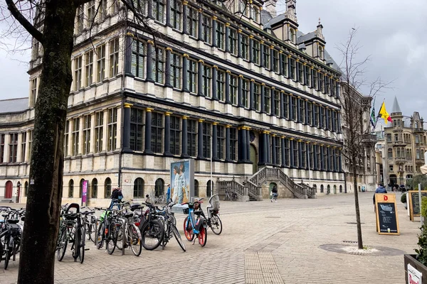 Люди Які Ходять Вулиці Генті Бельгія — стокове фото