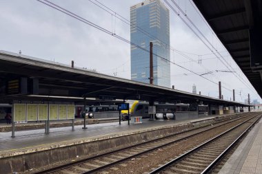 Brüksel, Belçika 'daki Brüksel-Güney tren istasyonu (Bruxelles-Midi)