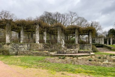 Gent, Belçika 'daki Citadel Parkı' nın sabah manzarası.