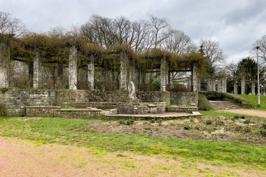 Gent, Belçika 'daki Citadel Parkı' nın sabah manzarası.