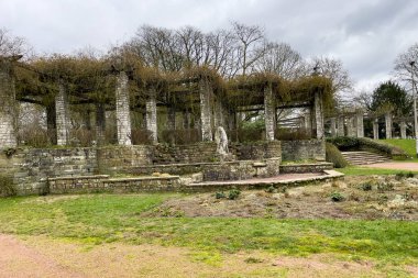 Gent, Belçika 'daki Citadel Parkı' nın sabah manzarası.