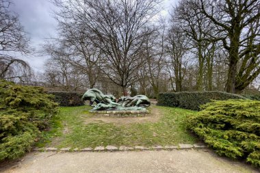 Gent, Belçika 'daki Citadel Parkı' nın sabah manzarası.