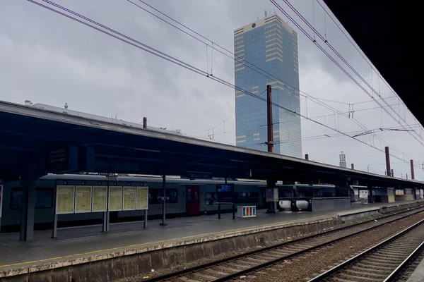 Брюссель Південний Залізничний Вокзал Брюссель Міді Брюсселі Бельгія — стокове фото