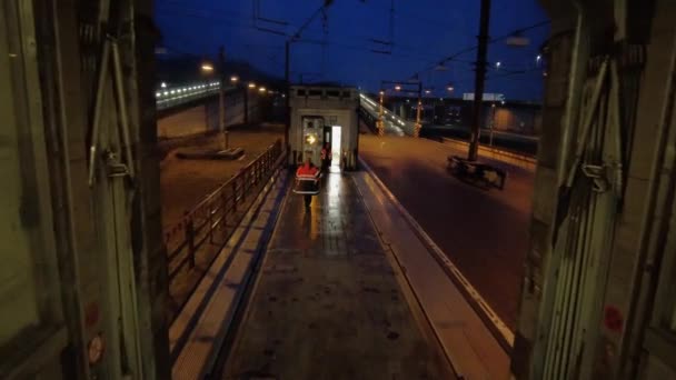 Залізничний Тунель Канал Між Європою Великою Британією — стокове відео
