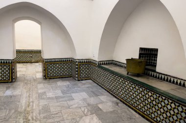 Rabat, Fas 'taki Ulusal Mücevher Müzesi' nde kraliyet hamamı.