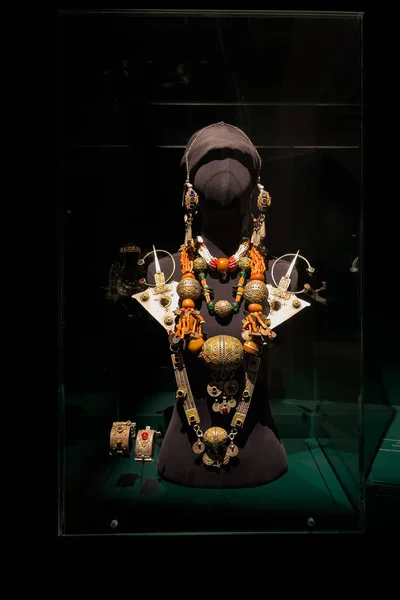 Close Van Een Oud Sieraad Het National Museum Jewelry Rabat — Stockfoto