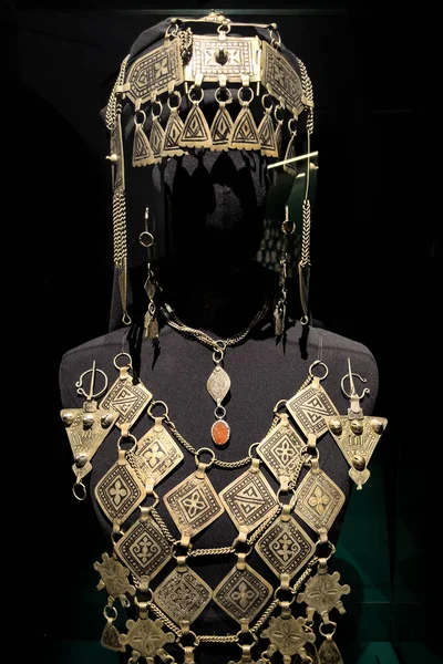 Close Van Een Oud Sieraad Het National Museum Jewelry Rabat — Stockfoto
