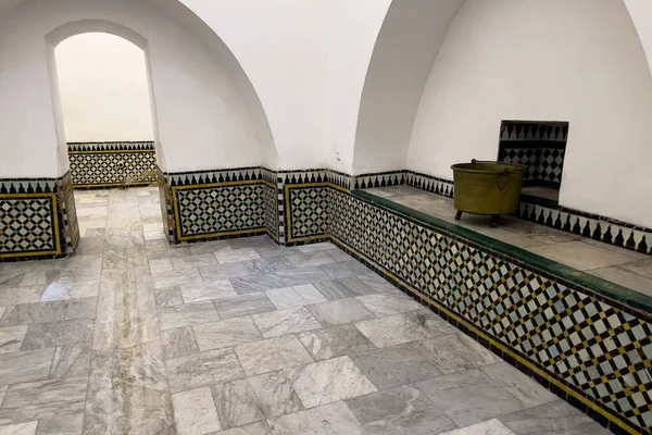 Wnętrze Królewskiego Hammam Narodowym Muzeum Biżuterii Rabacie Maroko — Zdjęcie stockowe