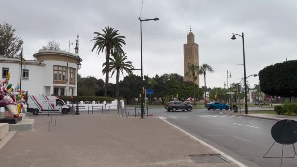 Vista Mesquita Assounna Rabat Marrocos — Vídeo de Stock