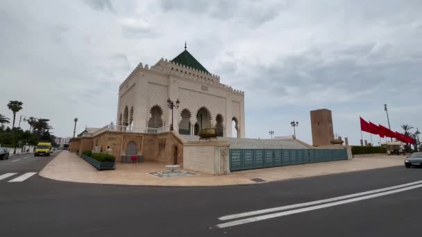 Mauzoleum Mohammeda Rabatu Maroko — Stock video