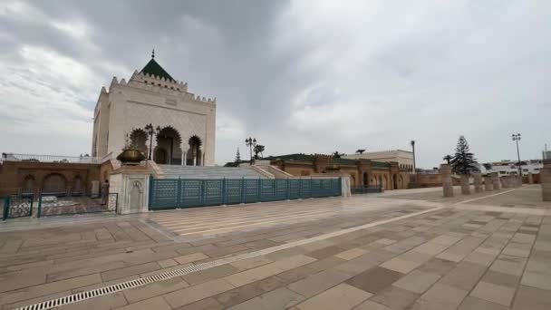 モロッコのラバトにあるモハメド5世の霊廟 — ストック動画