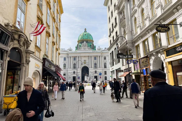 stock image Michaelplatz monument in Vienna, Austria